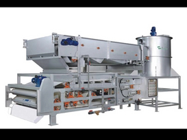 Belt thickening filter press